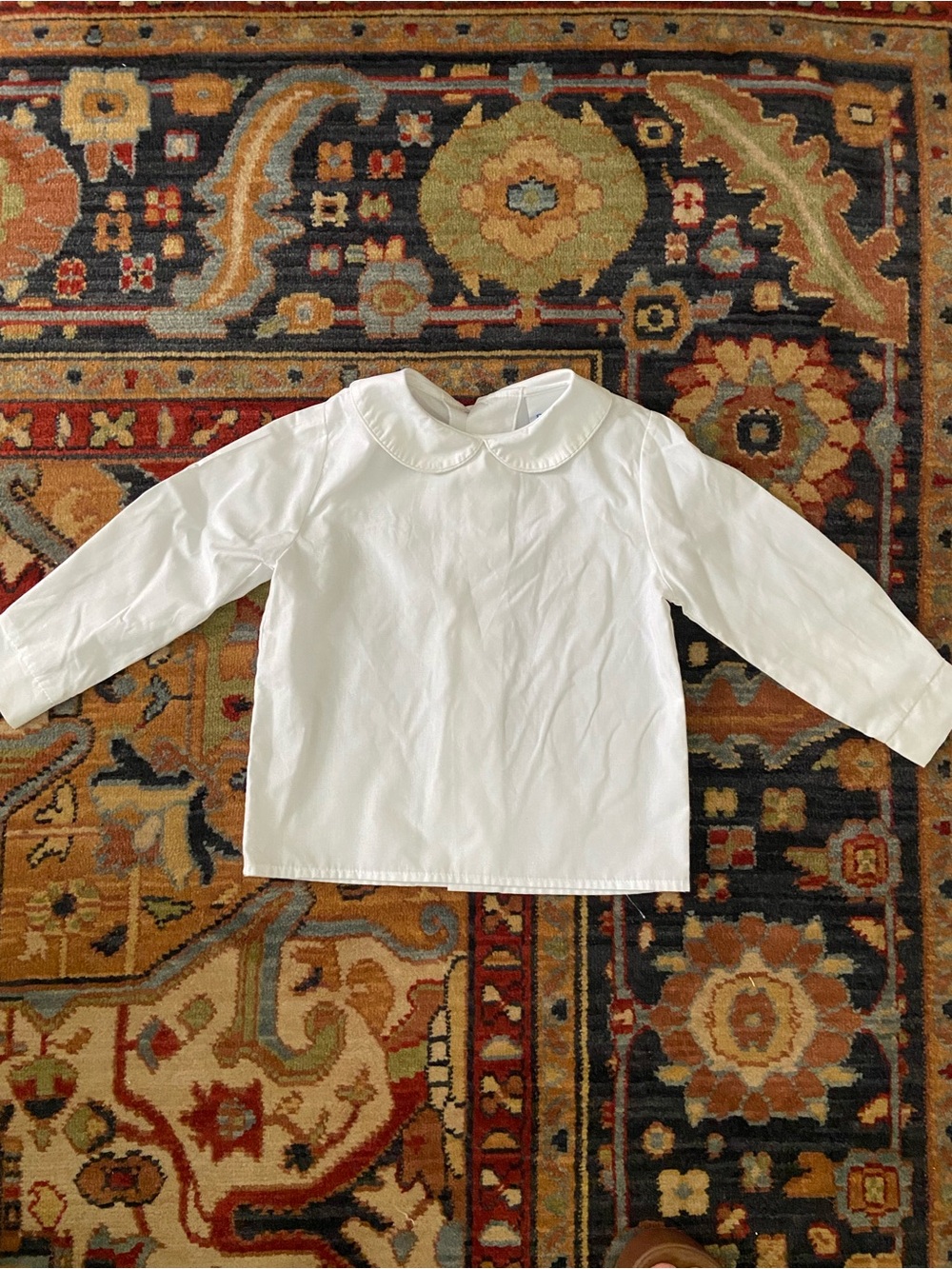 Bailey Boys Classic White Peter Pan Collar Kids Top 24 months